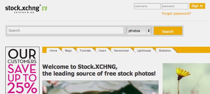 Бесплатный фотосток Stock xchng